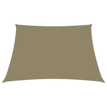 Sunshade Sail Oxford Fabric Square 4x4m Beige - Hipomarket