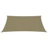 Sunshade Sail Rectangular 2x3m Beige - Outdoor Protection