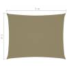 Sunshade Sail Rectangular 2x3m Beige - Outdoor Protection