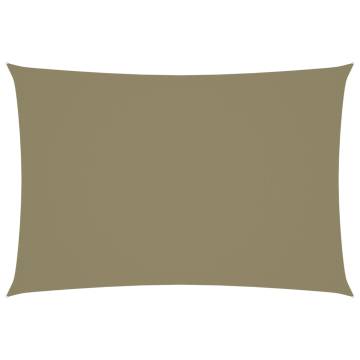 Sunshade Sail Oxford Fabric 2.5x4.5m Beige - Outdoor Protection