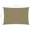 Sunshade Sail Oxford Fabric 2.5x4.5m Beige - Outdoor Protection