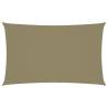 Sunshade Sail Oxford Fabric Rectangular 3x6 m Beige Colour beige Size 3 x 6 m Quantity in Package 1 