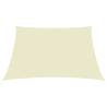 Cream Sunshade Sail 6x7m Oxford Fabric - UV & Water Resistant