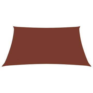 Terracotta Sunshade Sail - 2.5x3.5m Oxford Fabric