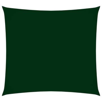 Dark Green Sunshade Sail Oxford Fabric 3.6x3.6 m | Hipomarket