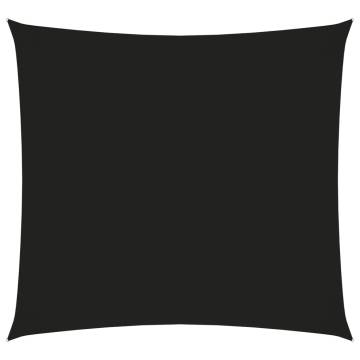 Black 4x4m Square Sunshade Sail - Oxford Fabric