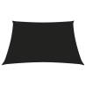 Black 4x4m Square Sunshade Sail - Oxford Fabric