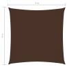 Brown Sunshade Sail Oxford Fabric 4x4 m - Protect from Sun & Rain