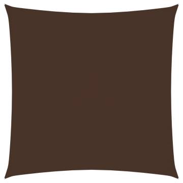 Sunshade Sail Oxford Fabric Square 6x6m Brown | HipoMarket