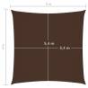 Sunshade Sail Oxford Fabric Square 6x6m Brown | HipoMarket