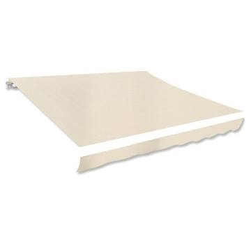 Cream Awning Top Sunshade Canvas 3x2.5m - UV Resistant