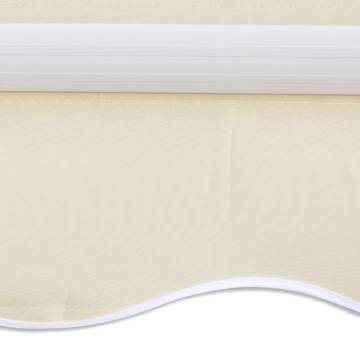 Cream Awning Top Sunshade Canvas 3x2.5m - UV Resistant