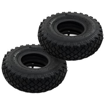 2 Tyres & 2 Inner Tubes 3.00-4 for Sack Truck Wheel - Hipomarket