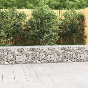 Gabion Wall with Covers - Galvanised Steel 300x50 cm