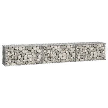 Gabion Wall with Covers - Galvanised Steel 300x50 cm