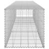 Gabion Wall with Covers - Galvanised Steel 300x50 cm