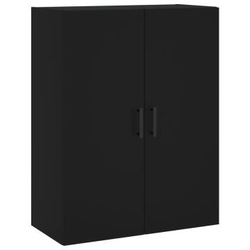 Stylish Highboard Black 69.5x34x180 cm Engineered Wood