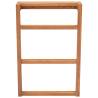 Towel Racks 2 pcs Solid Teak Wood | Hipomarket UK