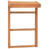 Towel Racks 2 pcs Solid Teak Wood | Hipomarket UK