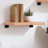 Wall Shelf Light Brown Solid Oak 40x20x4 cm - Durable & Unique