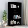 4-Tier Book Cabinet Black 80x24x142 cm Engineered Wood Colour black Size 80 x 24 x 142 cm Quantity in Package 1 