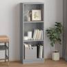 3-Tier Book Cabinet Grey Sonoma 40x24x109 cm Engineered Wood Colour grey sonoma Size 40 x 24 x 109 cm Quantity in Package 1 