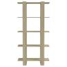 Sonoma Oak Book Cabinet & Room Divider - 80x30x160 cm