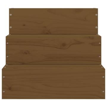 Pet Stair Honey Brown - Solid Wood Pine for Easy Access | HiPoMarket