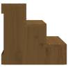 Pet Stair Honey Brown - Solid Wood Pine for Easy Access | HiPoMarket