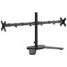 Dual Monitor Stand - Adjustable Black Steel, VESA 75/100 mm