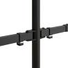 Dual Monitor Stand - Adjustable Black Steel, VESA 75/100 mm