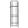 Stylish Black Wine Rack for 41 Bottles - 45x36x120 cm