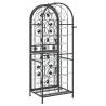 Stylish Black Wine Rack for 41 Bottles - 45x36x120 cm