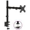 Adjustable Monitor Mount Black Steel VESA 75/100 mm