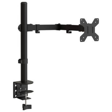 Adjustable Monitor Mount Black Steel VESA 75/100 mm