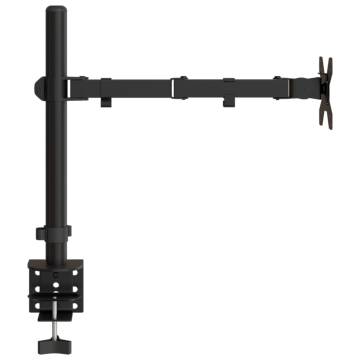 Adjustable Monitor Mount Black Steel VESA 75/100 mm