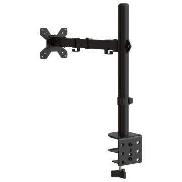 Adjustable Monitor Mount Black Steel VESA 75/100 mm