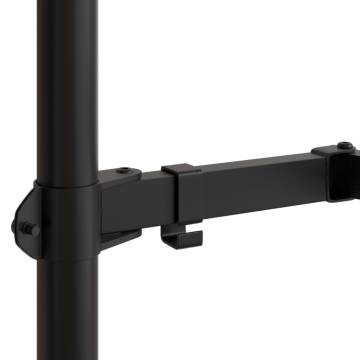 Adjustable Monitor Mount Black Steel VESA 75/100 mm