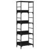 Bookshelf Black 50x33x153 cm - Engineered Wood Storage