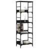 Bookshelf Black 50x33x153 cm - Engineered Wood Storage