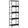 Bookshelf Black 50x33x153 cm - Engineered Wood Storage