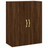 Elegant Wall Mounted Cabinet Brown Oak - 69.5x34x90 cm