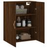 Elegant Wall Mounted Cabinet Brown Oak - 69.5x34x90 cm