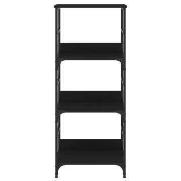 Stylish Black Bookshelf 50x33x117.5 cm | Durable Storage Solution