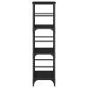 Stylish Black Bookshelf 50x33x117.5 cm | Durable Storage Solution