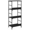 Stylish Black Bookshelf 50x33x117.5 cm | Durable Storage Solution