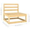 2 Piece Garden Lounge Set - Solid Pinewood Relaxation