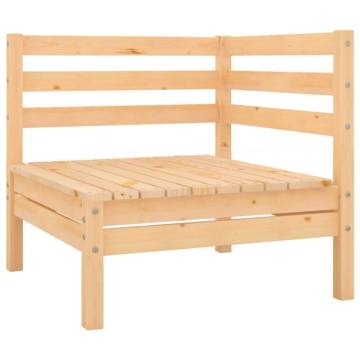 Garden Corner Sofa - Solid Pine Wood | HipoMarket