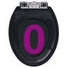 Soft-Close Toilet Seat with Quick-Release Design - Black