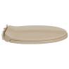 Soft-Close Toilet Seat Quick Release Beige Oval for Home & Hotel